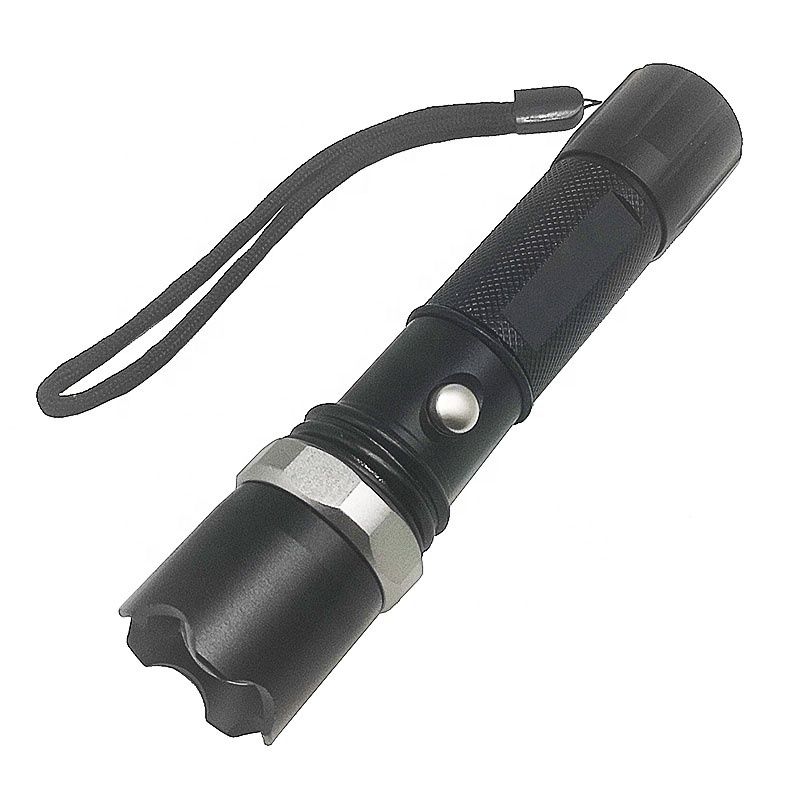 LED Flashlight Rechargeable Waterproof 18650 Self Defense Zoom Torch Light