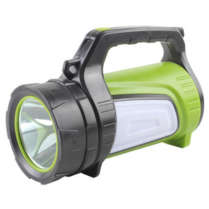 Handheld spotlight USB Rechargeable Plastic Outdoor  emergency LED Searchlight