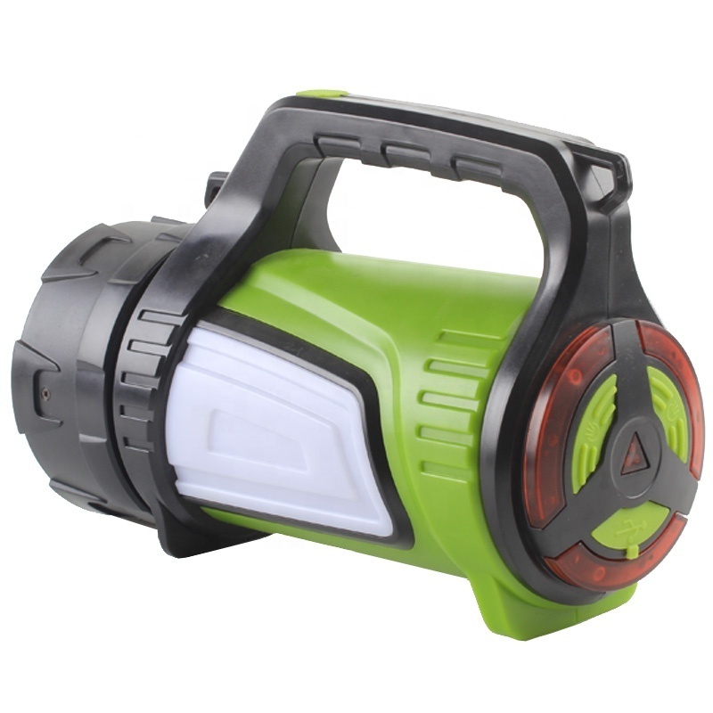 Handheld spotlight USB Rechargeable Plastic Outdoor  emergency LED Searchlight