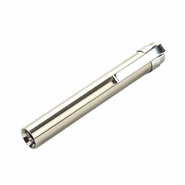 Stainless Steel Torch LED 365nm UV Flashlight with Pen Clip