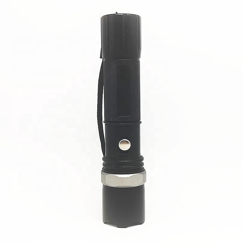 LED Flashlight Rechargeable Waterproof 18650 Self Defense Zoom Torch Light