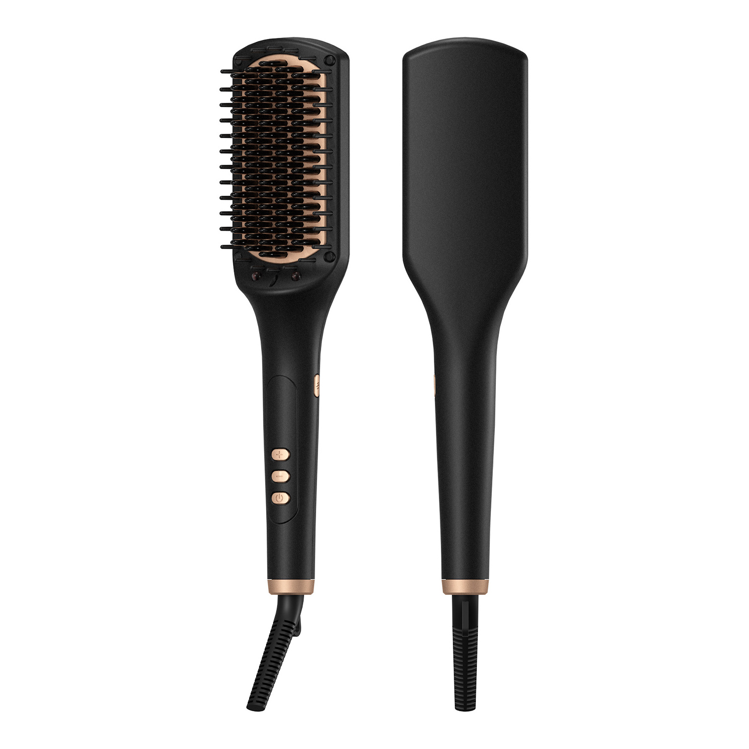 Hot Hair Straightening Brush Ionic Function for Choice PTC Heater Hair Straightener Comb with Ceramic Bristle