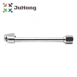 6" Long Angle Head Dual Foot Chrome Plated Air Chuck 1/4" NPT NOT Tilt-Lock Tyre Inflating Air Chuck Tire Repair Tool