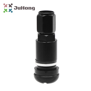 BLACK Anodized MS525AL Aluminum Tire Valve with Hex Cover Fits Most Cars Standard Rim Hole Tire Repair Tools / Wholesale