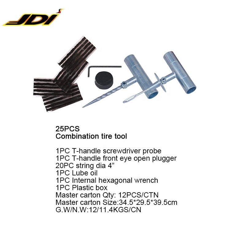 JDI-Q644 High quality heavy duty tire repair kit 25pcs