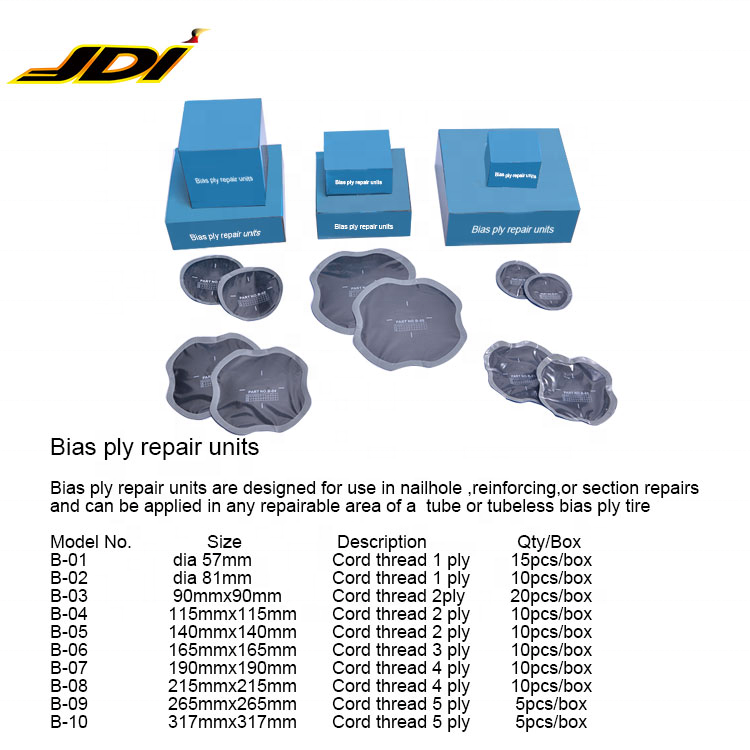 JDI-B-01 Factory Supplies Good Sell bias ply repair cold patch for tire