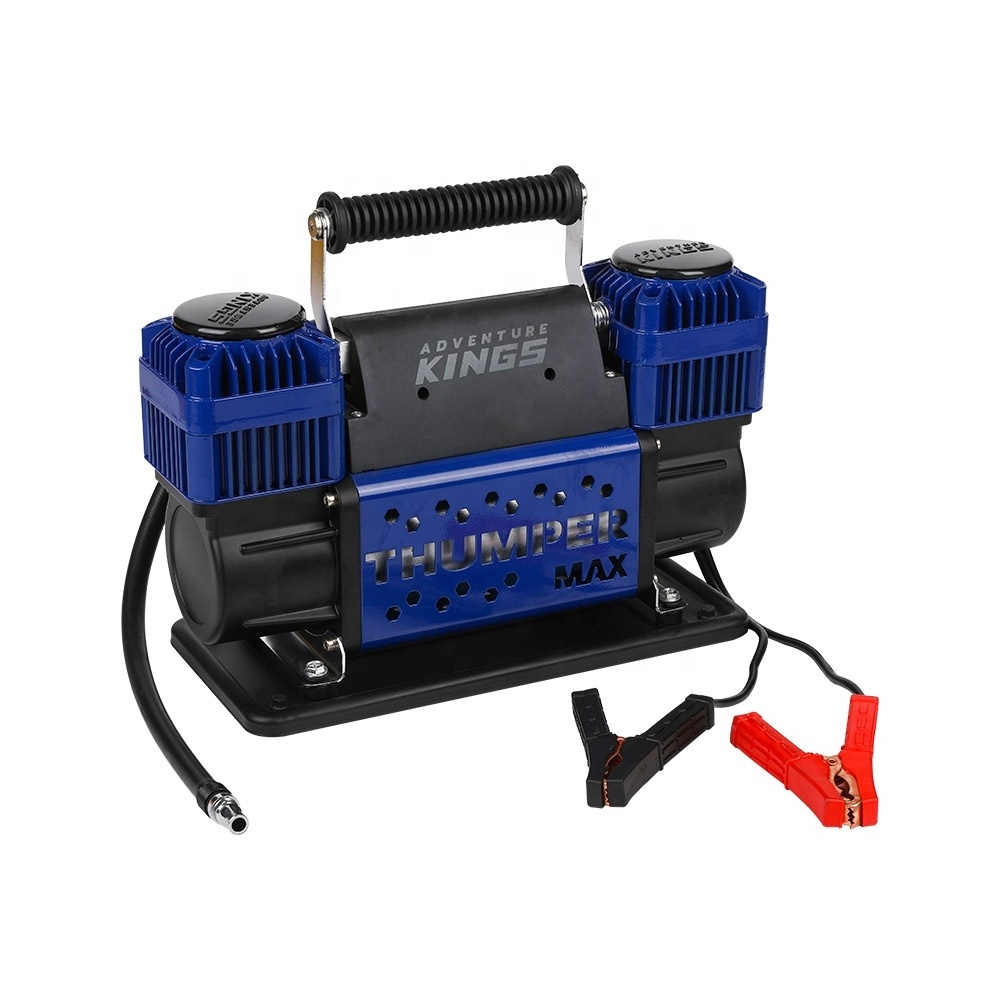 High quality two-cylinder high speed inflating  car air compressor DC 12V/24V 150PSI heavy duty tyre inflator