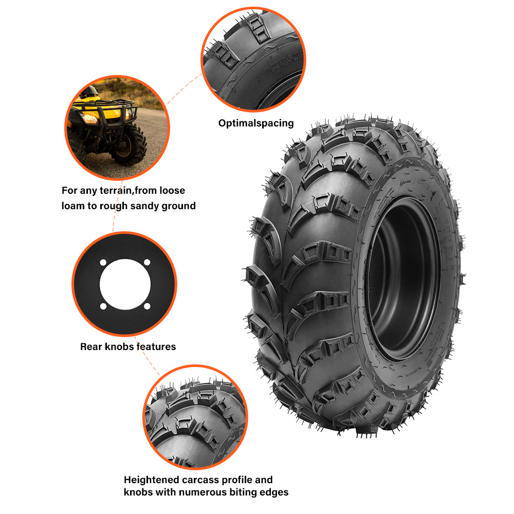 High Quality Long-Life No Slip Function 22x11-10 Round TL Rubber ATV UTV Tyre All Terrain Tires