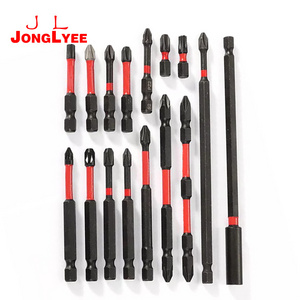 JONGLYEE S2 Double end single phosphate black surface screwdriver bits 25mm 50mm 65mm length custom PH2 PZ2 SL6 Screw Driver Bit