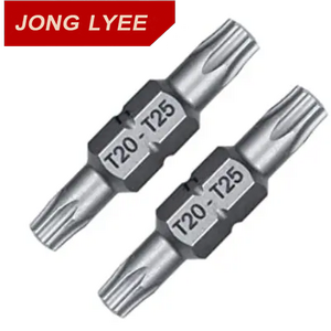 JONGLYEE double and single end 25mm 65mm Torx with hole Bits set both ballast T8 T10 T20 T25 T30 T35 T40 T50 S2 material