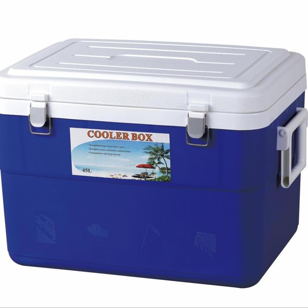 Plastic PP outdoor camping fishing 45L EPS cooler box with metal lock