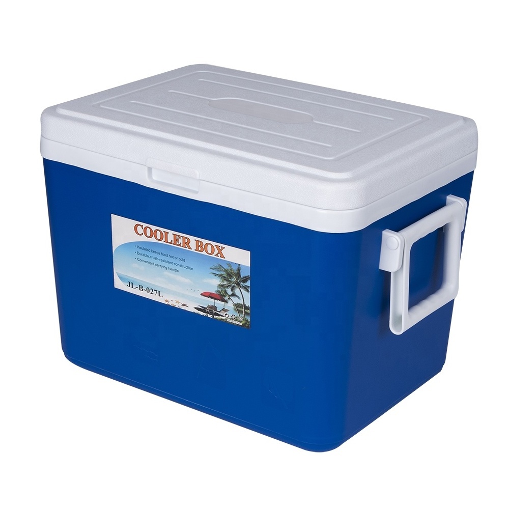 Export Quality Products Outdoor 27L Rotomolded Waterproof Food Storage Box Large Capacity Plastic Ice Cooler Box for Car