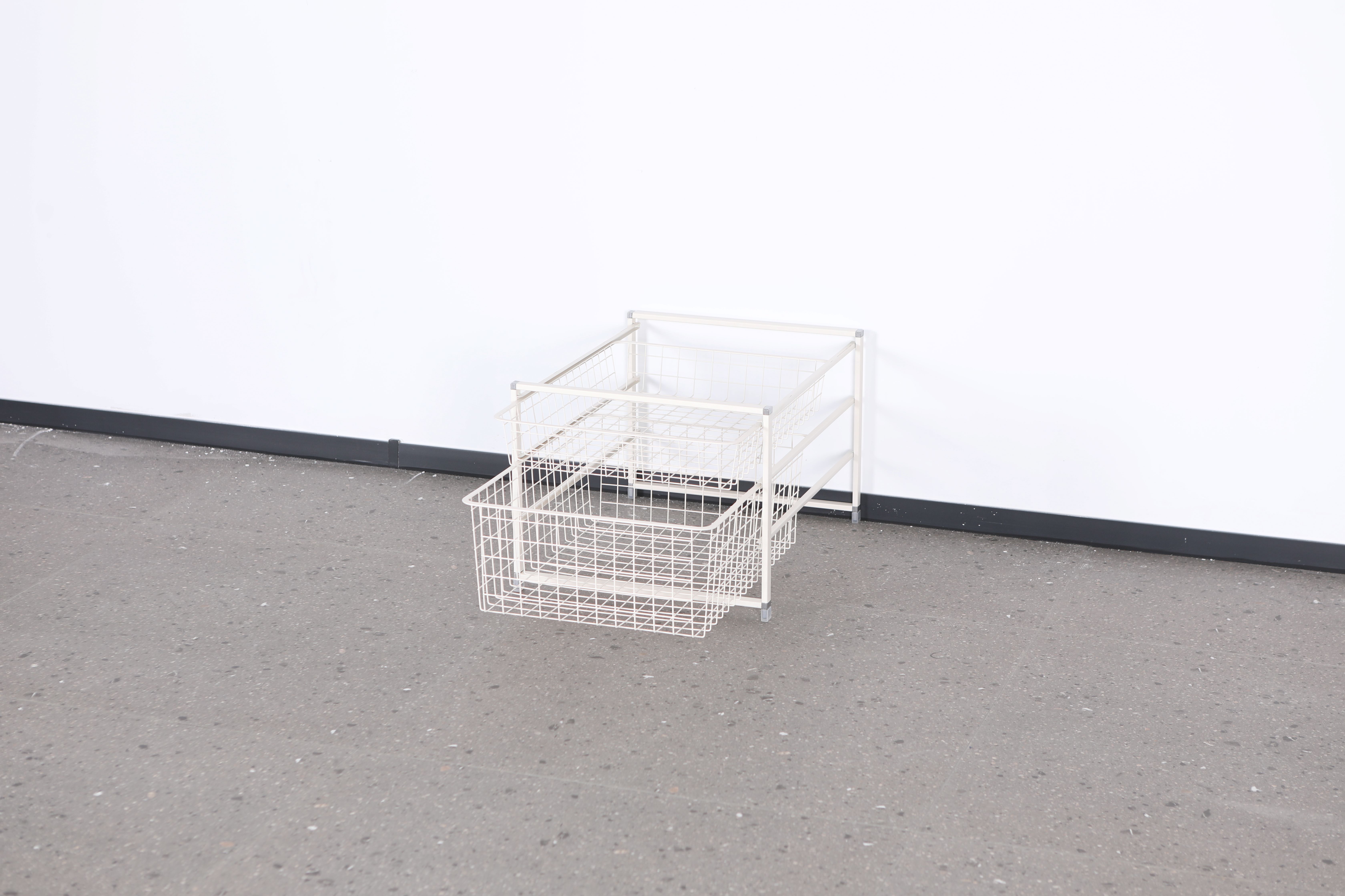 Rectangle Iron Metal Laundry Clothes Basket Multi Storey Push Basket Storage Drawer Wire Basket