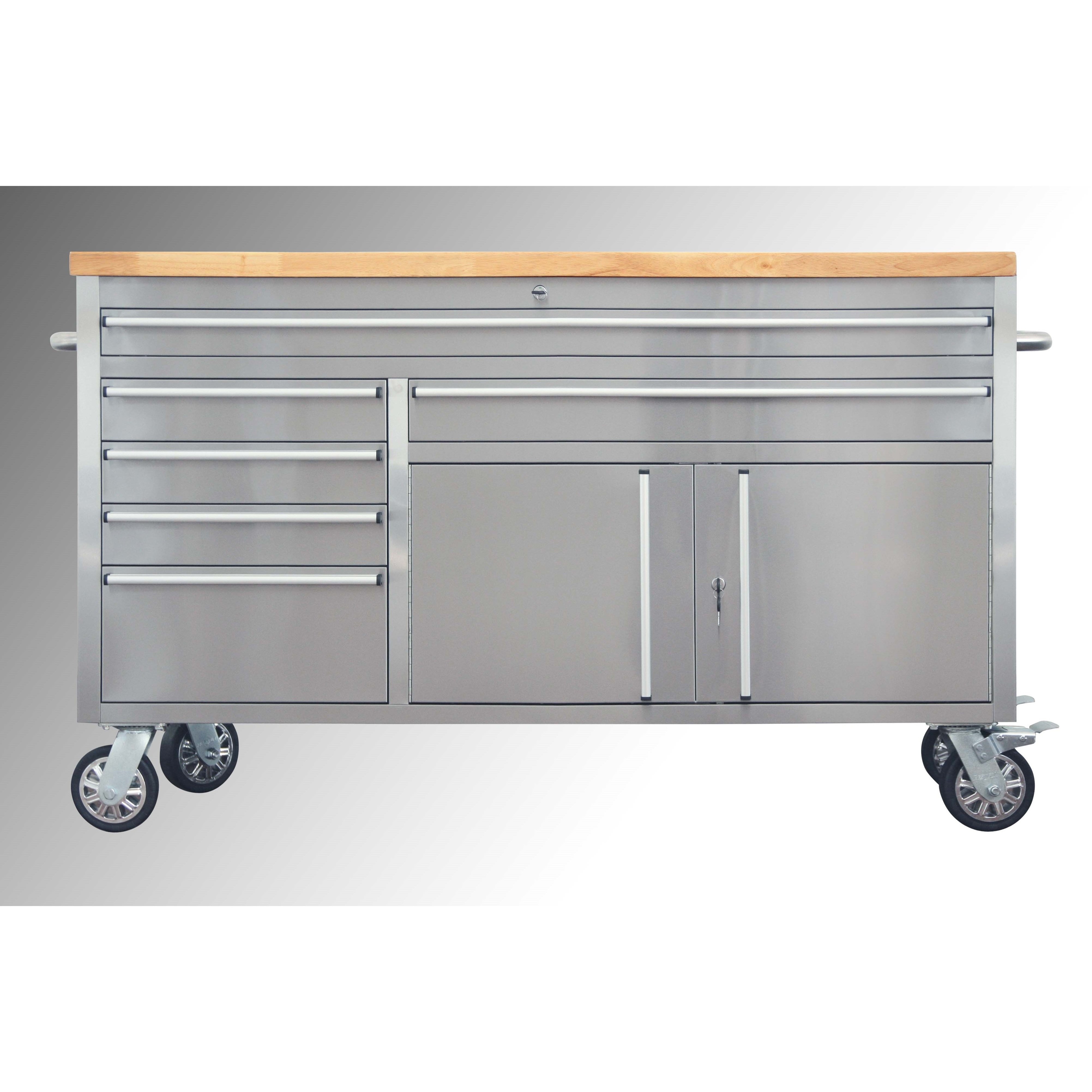 Factory Direct Prices Garage Car Workshop Bench Wheeled Combination Master Tool Chest Cabinet