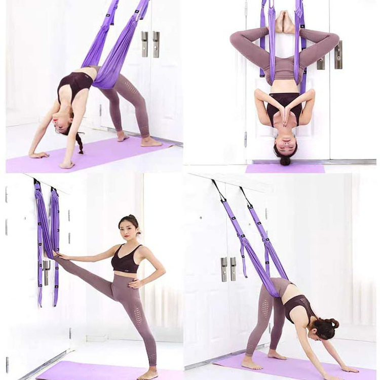 Elastic Aerial Yoga Rope Stretch Yoga Hammock Swing Set Stretch bar and Bends Handstand Training Device for Dancing Ballet