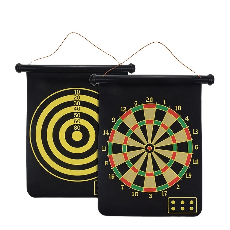 custom mini fabric dartboard mat magnetic dart back board for kids