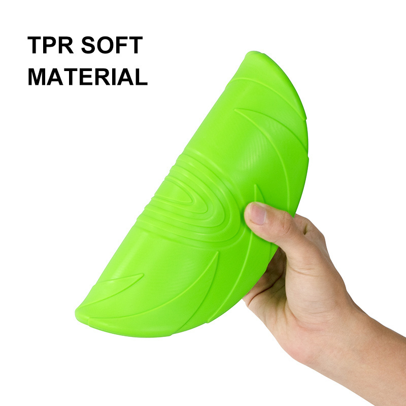 Custom multifunctional outdoor dog bowl water bottle and training disc toys TPR soft flying disc