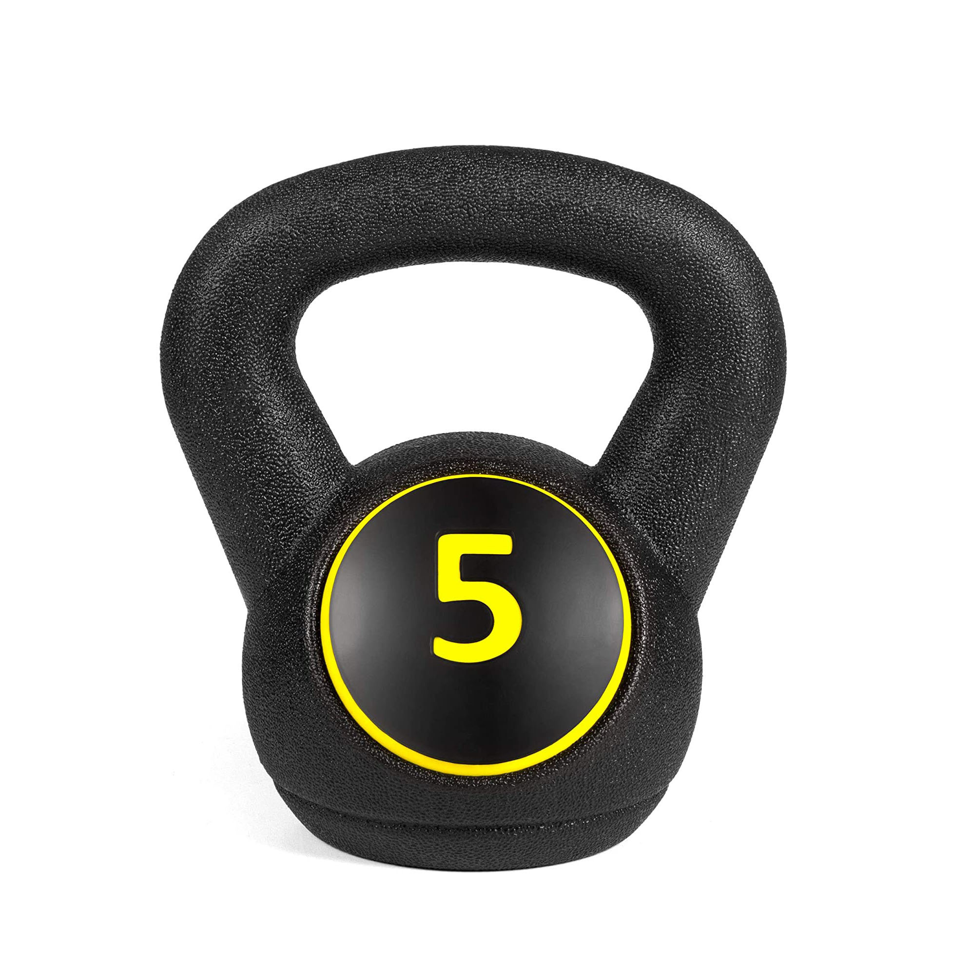 Products 3-Piece Kettle bell Exercise Fitness Weight Set 5 lbs 10 lbs 15 lbs with a base board