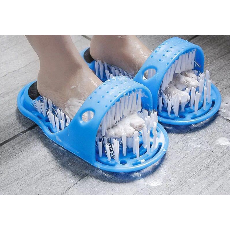 Shower Feet Massage Slippers Deeply Cleaning Exfoliating Bath Shoes Foot Scrubber Smooth Foot Spa Remove Dead Skin Foot CareTool