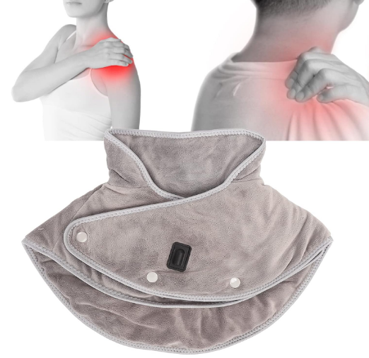 Hot selling products 2024 Adjustable Neck Heating Pad Support Brace Relaxer Soft Cervical Collar Physical Therapy for Pain Relie