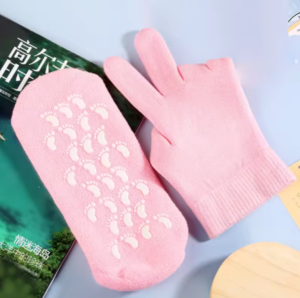 Best selling New Launched Moisture Socks Spa Gel Gloves for Foot Care Beauty Spa Exfoliating Moisturizing Cooling Gel Socks