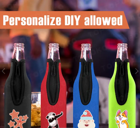 Best selling products 2024 Insulated wine tote bag cold-keep carrier zip-up neoprene wine cooler bottle beer sleeve