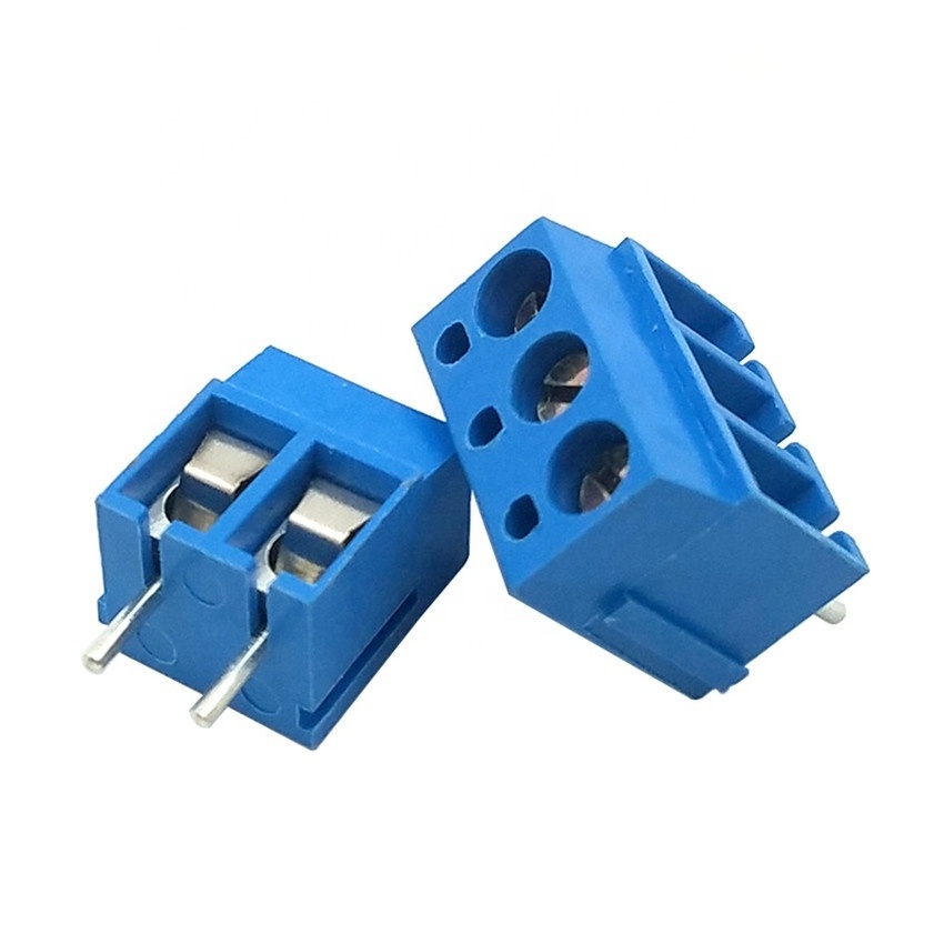 Terminal Block Pitch 5.0mm Replace KF300 DG300 WJ300 PCB screw terminal block 2pin 3Pin blue color can be spliced