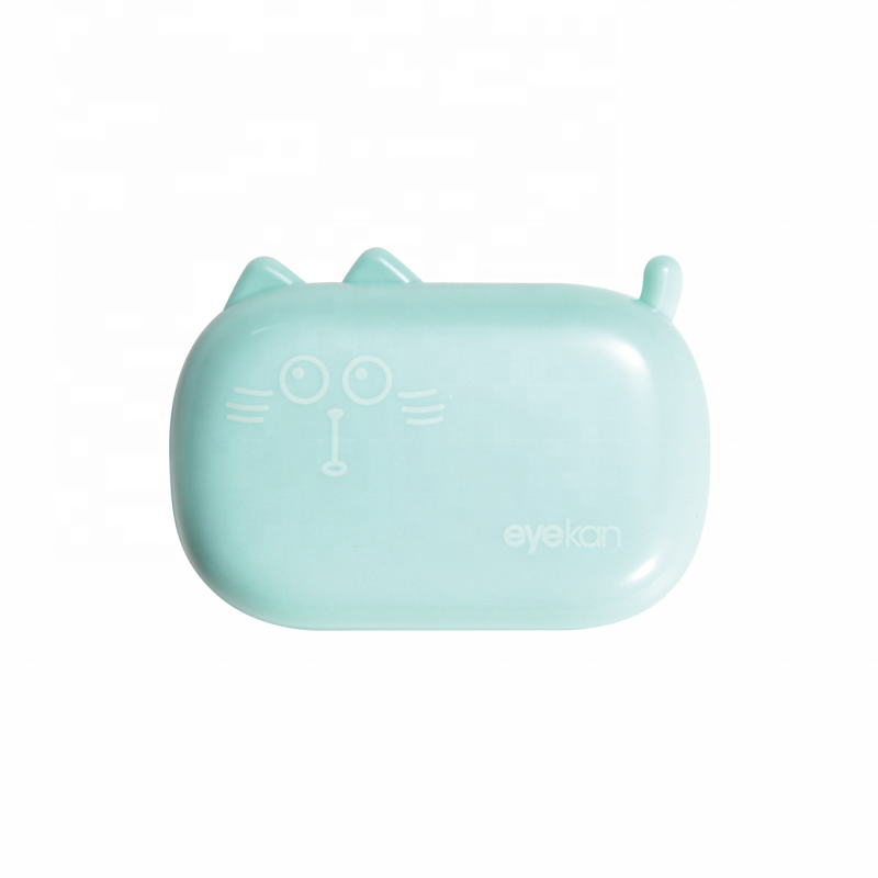 cheap and cute custom contact lens case cat contact lenses case box wholesale