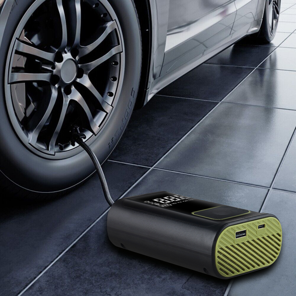 New Wireless car air pump compressor for car digital tire tyre inflators mini portable rechargeable battery cordless