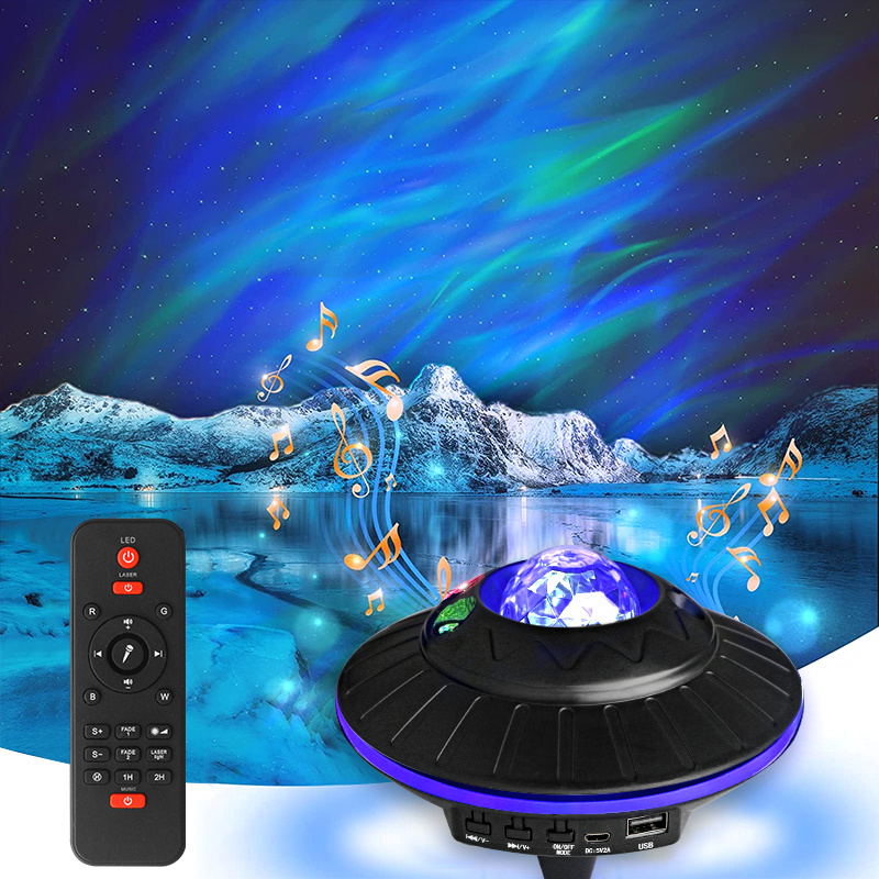 KSWING New UFO Galaxy RGB LED Laser Lamp  Night Light Projector Aurora Starlight Projector