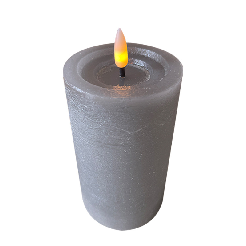 KSWING Grey Wax LED Candle Light Flameless 4