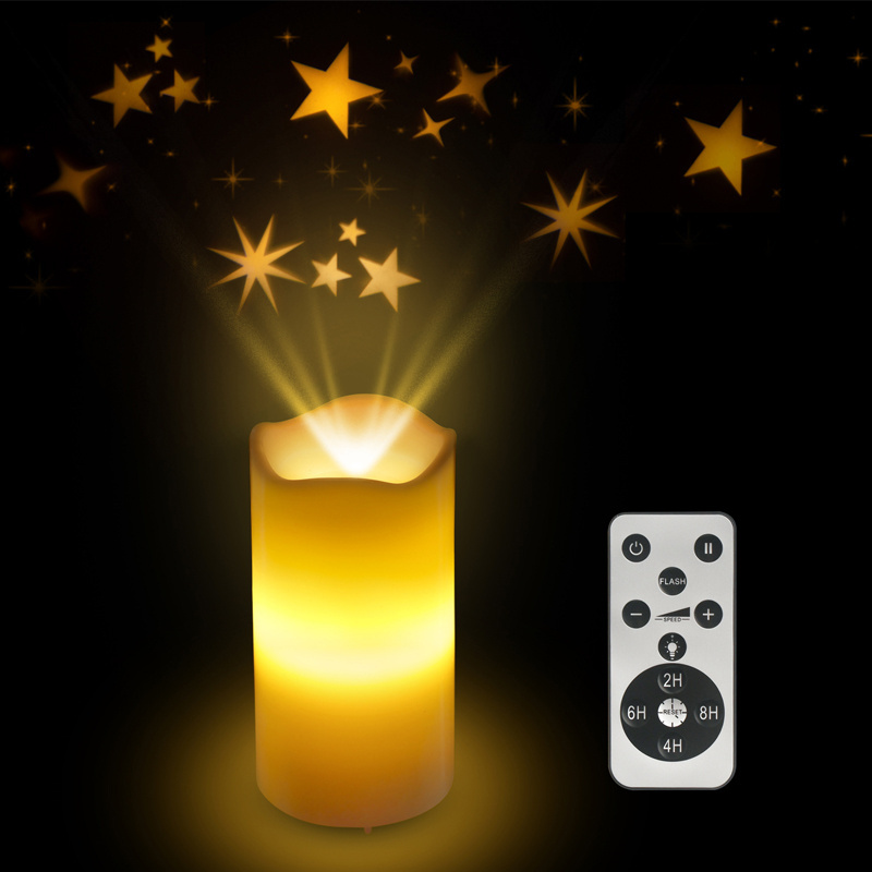 KSWING 2022  USB LED Star Decoration Tea Light for bedroom night light flameless candle