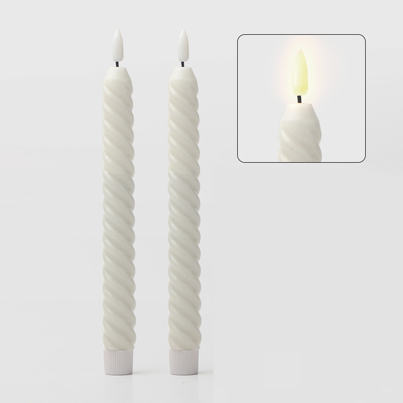 KSWING LED Flameless Taper Candles with Timer Battery Operated Flickering Window Candle Lights