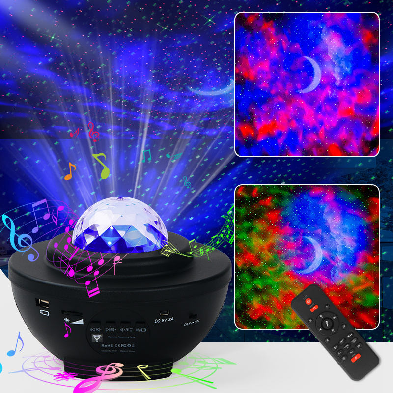 KSWING  Smart Star Night Starry Projector Light, Laser Sky Star Projector Music Speaker Galaxy Light Projector With Remote