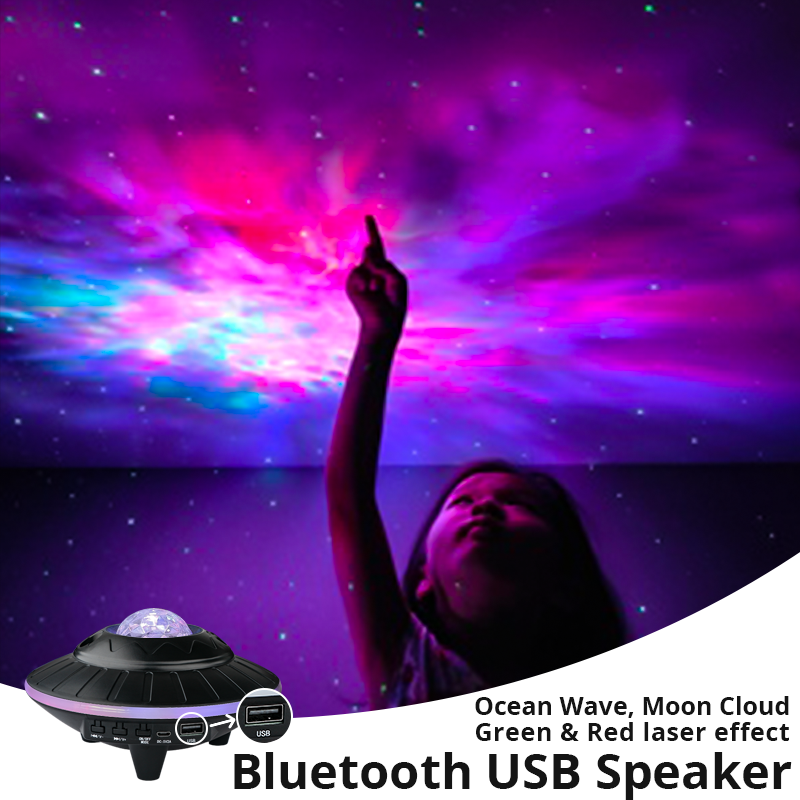 KSWING  Smart Star Night Starry Projector Light, Laser Sky Star Projector BT Music Speaker Galaxy Light Projector