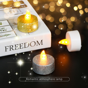 KSWING Wholesale Christmas Battery Operated Electric Flameless Plastic Mini Candles LED Tea Light