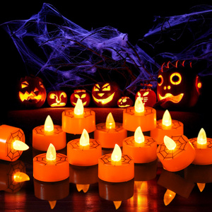 KSWING halloween decoration plastic candles Holiday Decor led candle tea light