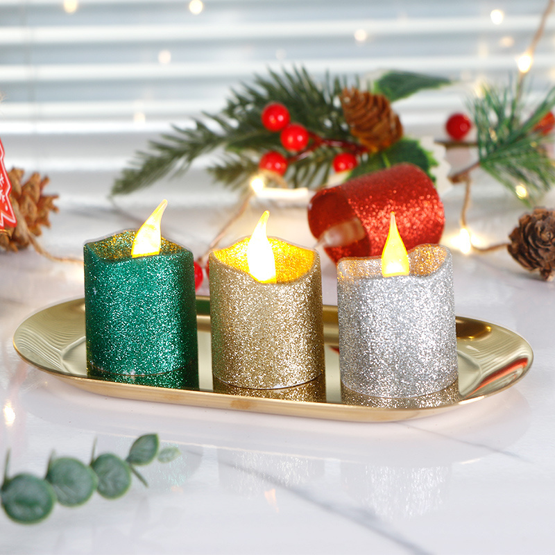 KSWING Newish Wholesale Christmas Battery Operated Electric Flameless Plastic Mini Candles LED Tea Light