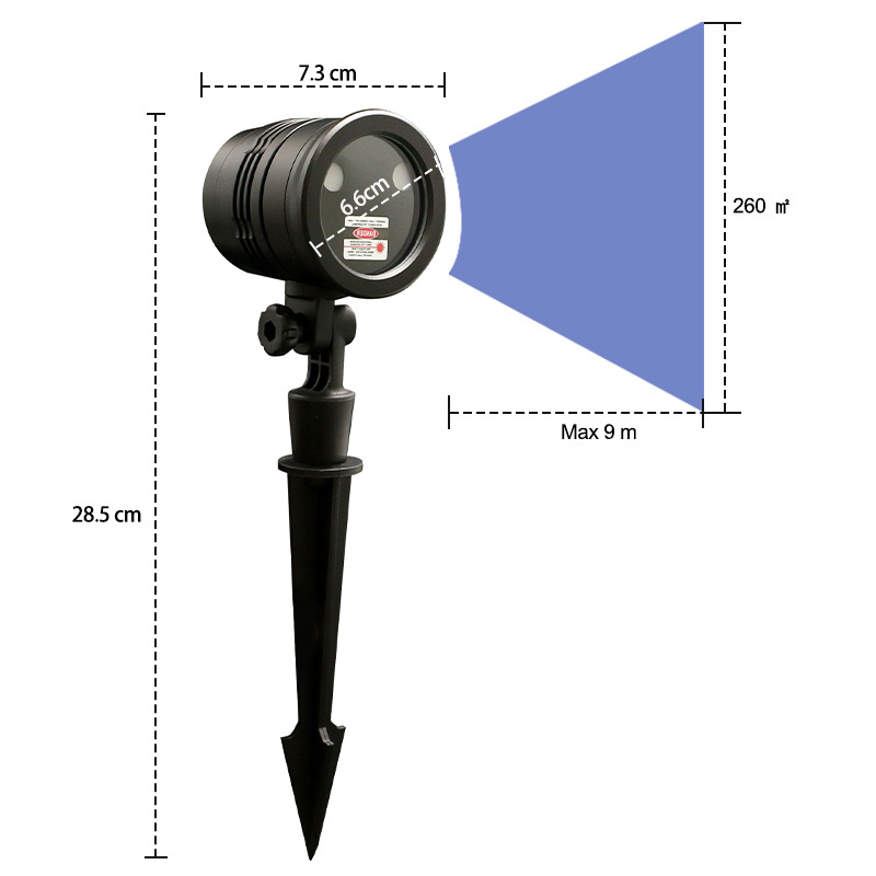 KSWING LED laser light with Red and Green lasers  meteor shower  moving outdoor could solar waterproof decoration light