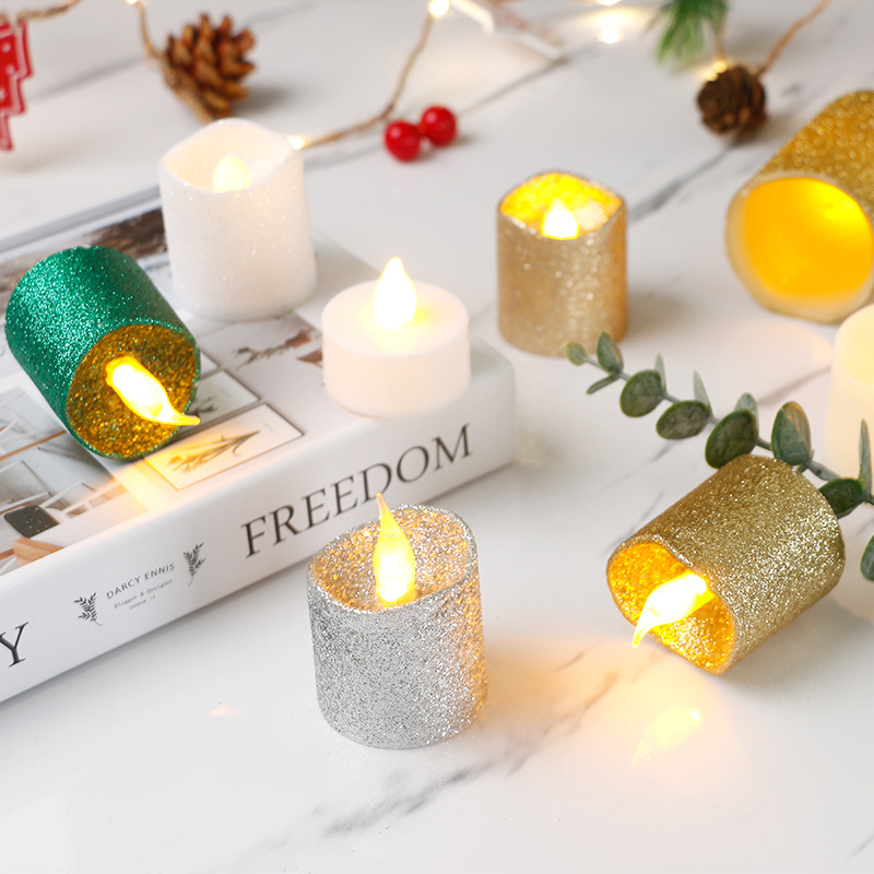 KSWING Newish Wholesale Christmas Battery Operated Electric Flameless Plastic Mini Candles LED Tea Light