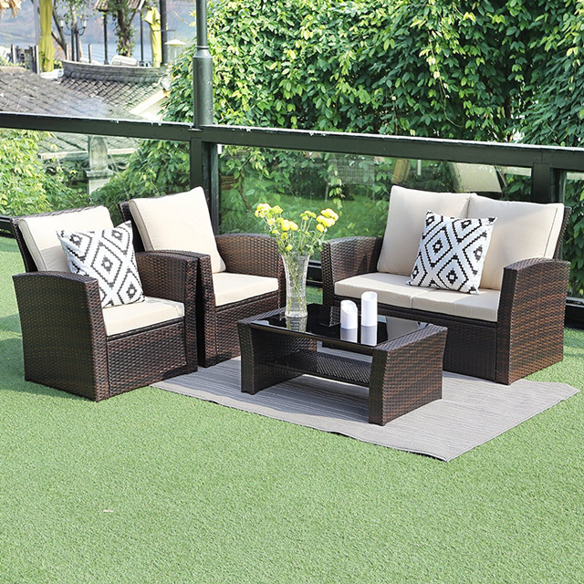 5 piece Outdoor Patio Furniture Sets With Cushions