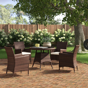 All-weather Patio Classic Item Wicker Chairs Sofa Table Set with Armrest Outdoor Furniture