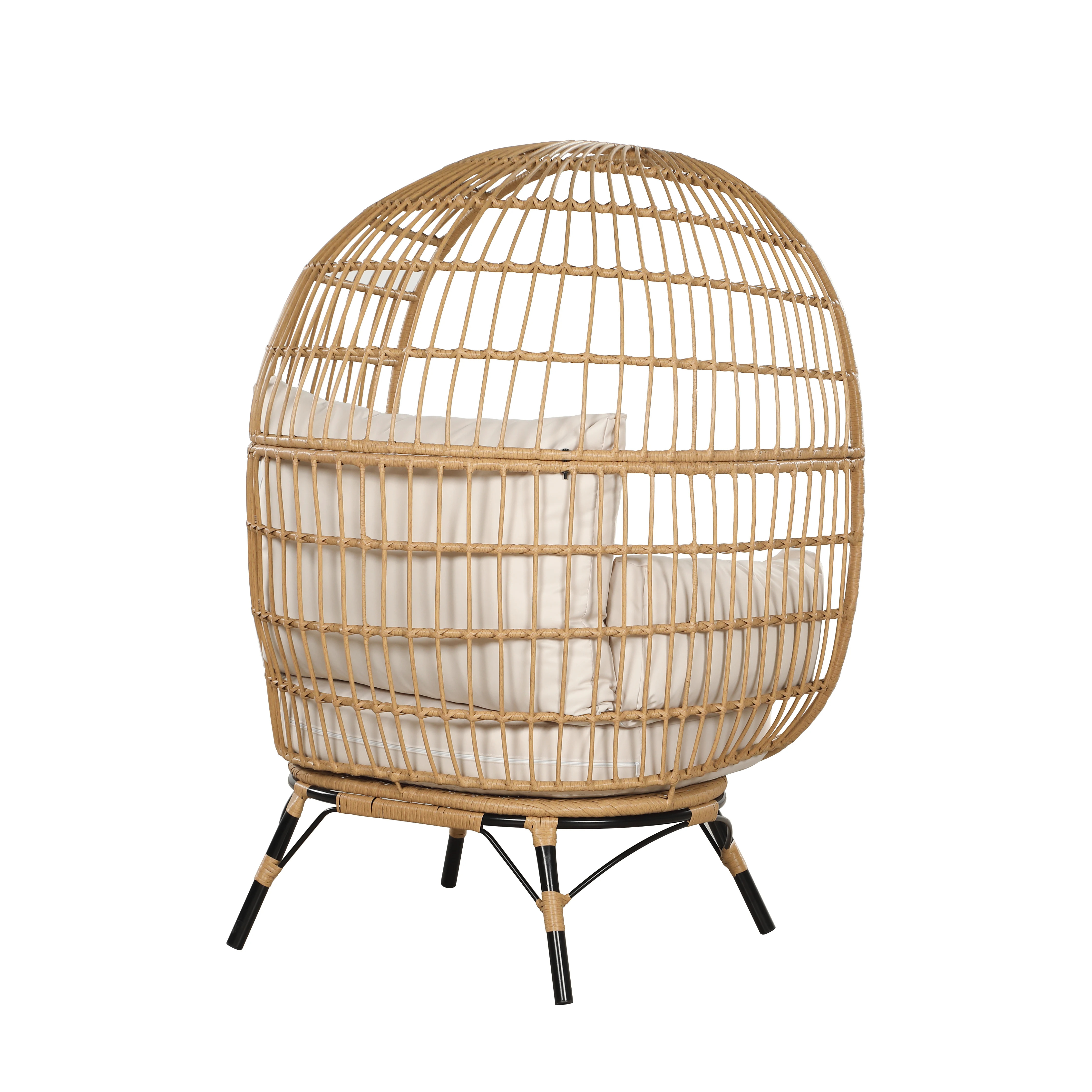 High Quality Scandinavian Design French Bistro Rattan/Wicker Side Chair rattan bistro egg chair