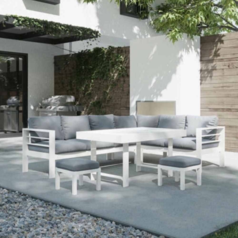 6 Pcs Sectional Aluminum OEM Factory Direct Sale Garden Set Outdoor Furniture for Patio Use