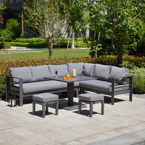 6 Pcs Sectional Aluminum OEM Factory Direct Sale Garden Set Outdoor Furniture for Patio Use