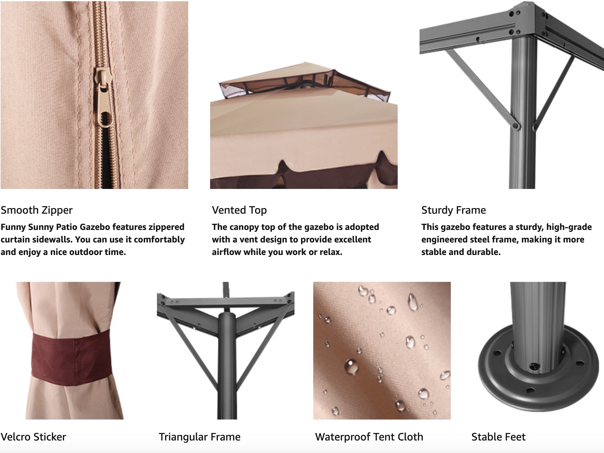 Best Selling Snow Rated Sojag 10X12 Montego Bay Gazebo Replacement Canopy