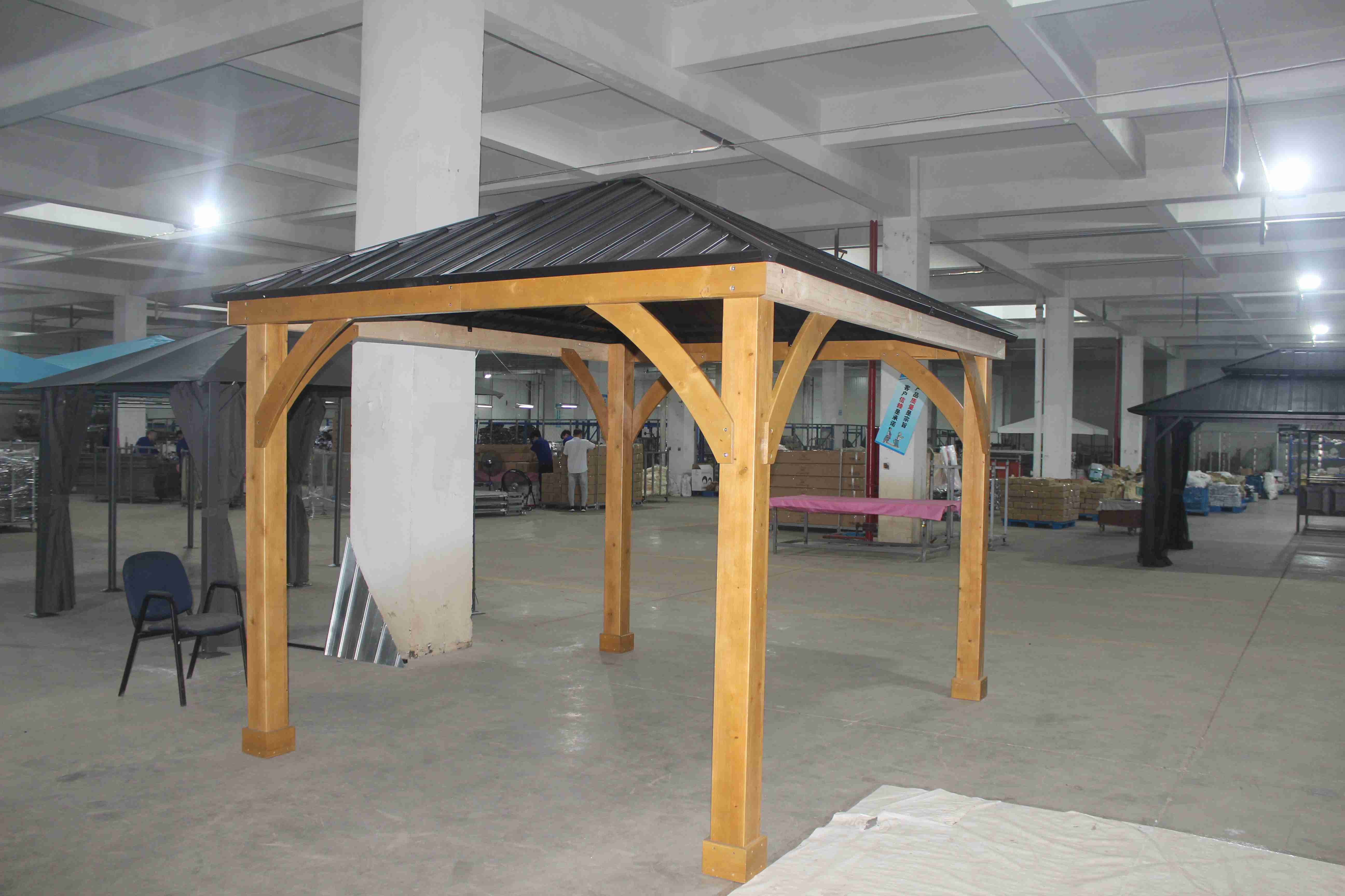 KOZEN factory Hot Selling Shading Gazebo Per Ristotante Gazebo Wind Resistant Strong Having overseas warehouses