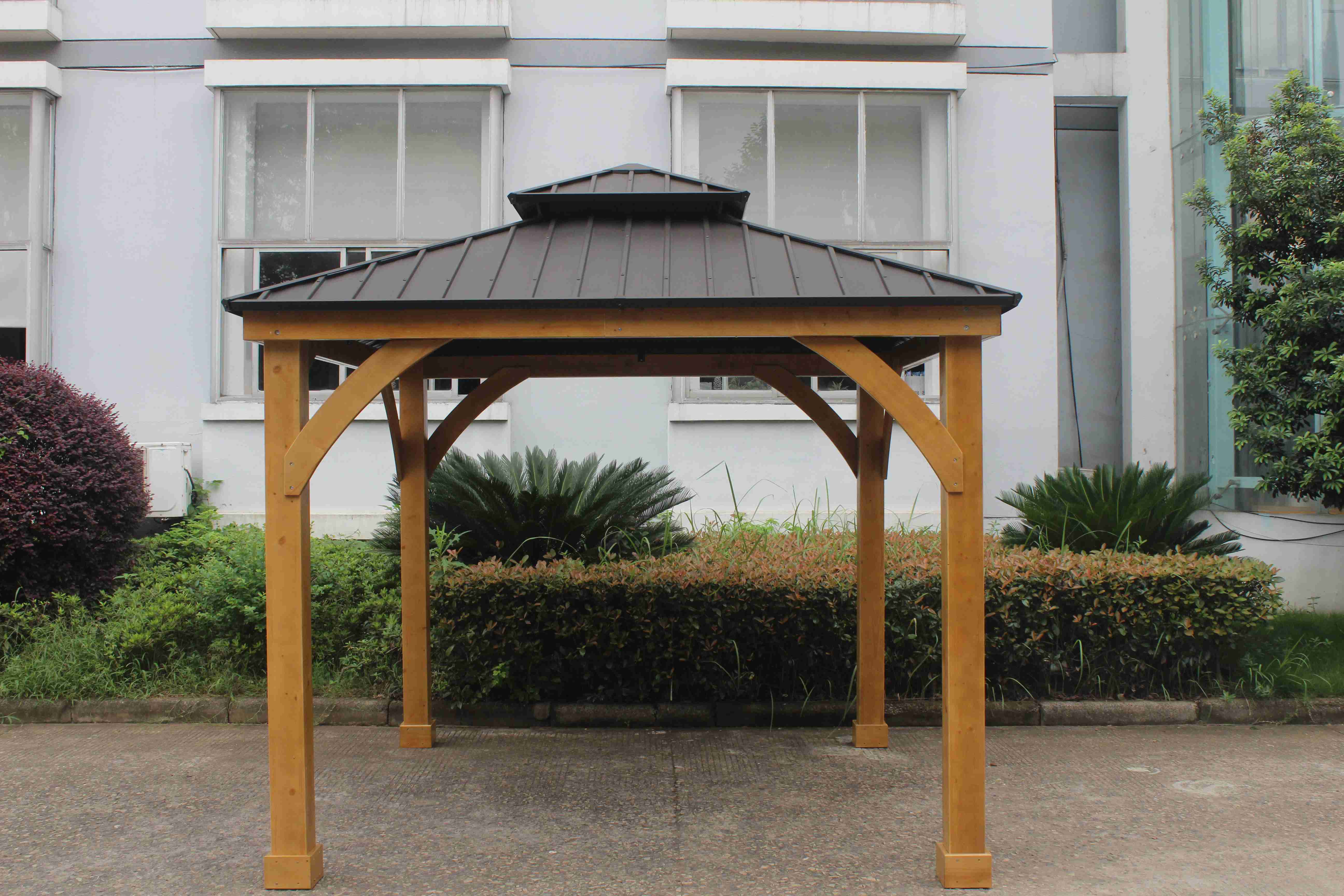 Hardtop Metal Roof Sturdy And Durable Summer Tent Gazebo Metal Panel Top Gazebo