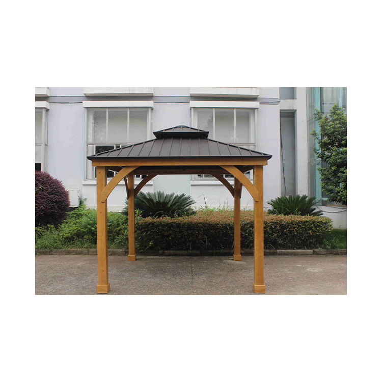 Hardtop Metal Roof Sturdy And Durable Summer Tent Gazebo Metal Panel Top Gazebo