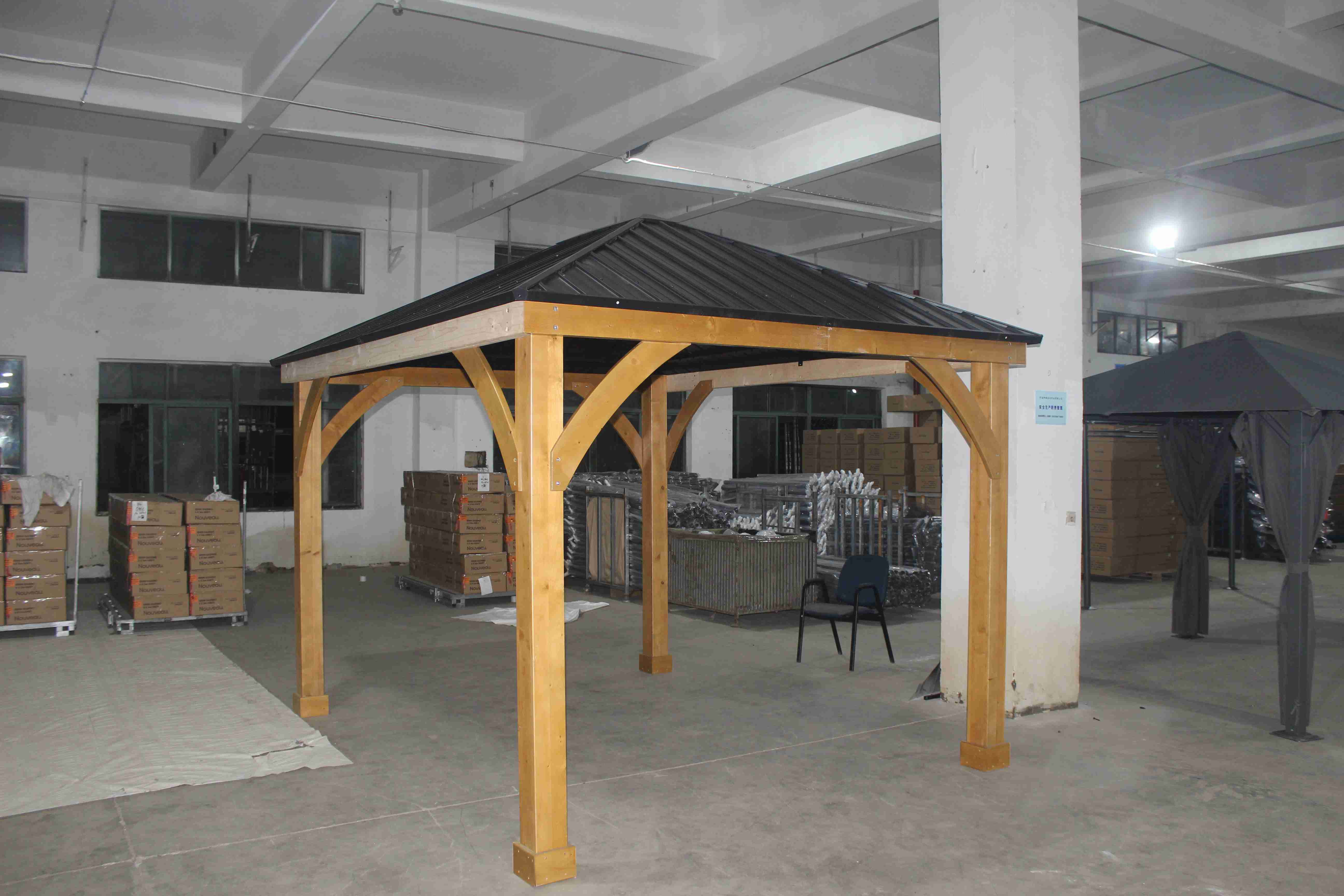 KOZEN factory Hot Selling Shading Gazebo Per Ristotante Gazebo Wind Resistant Strong Having overseas warehouses